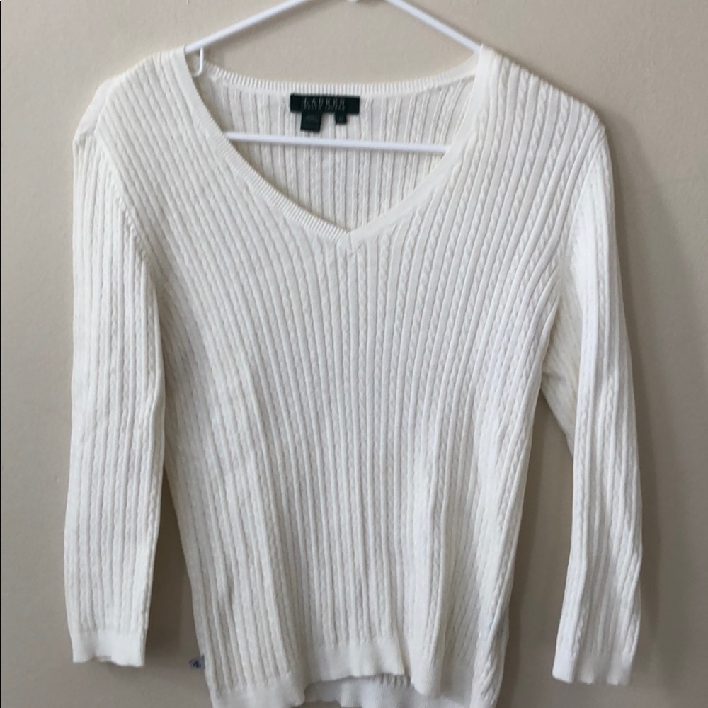 Cable knit sweater